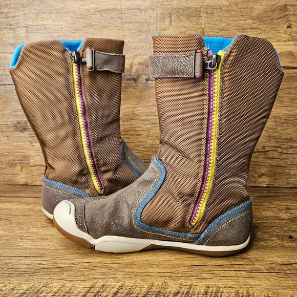 Plae Camille Brown Suede Mid Calf Boot size 1 - Picture 7 of 10